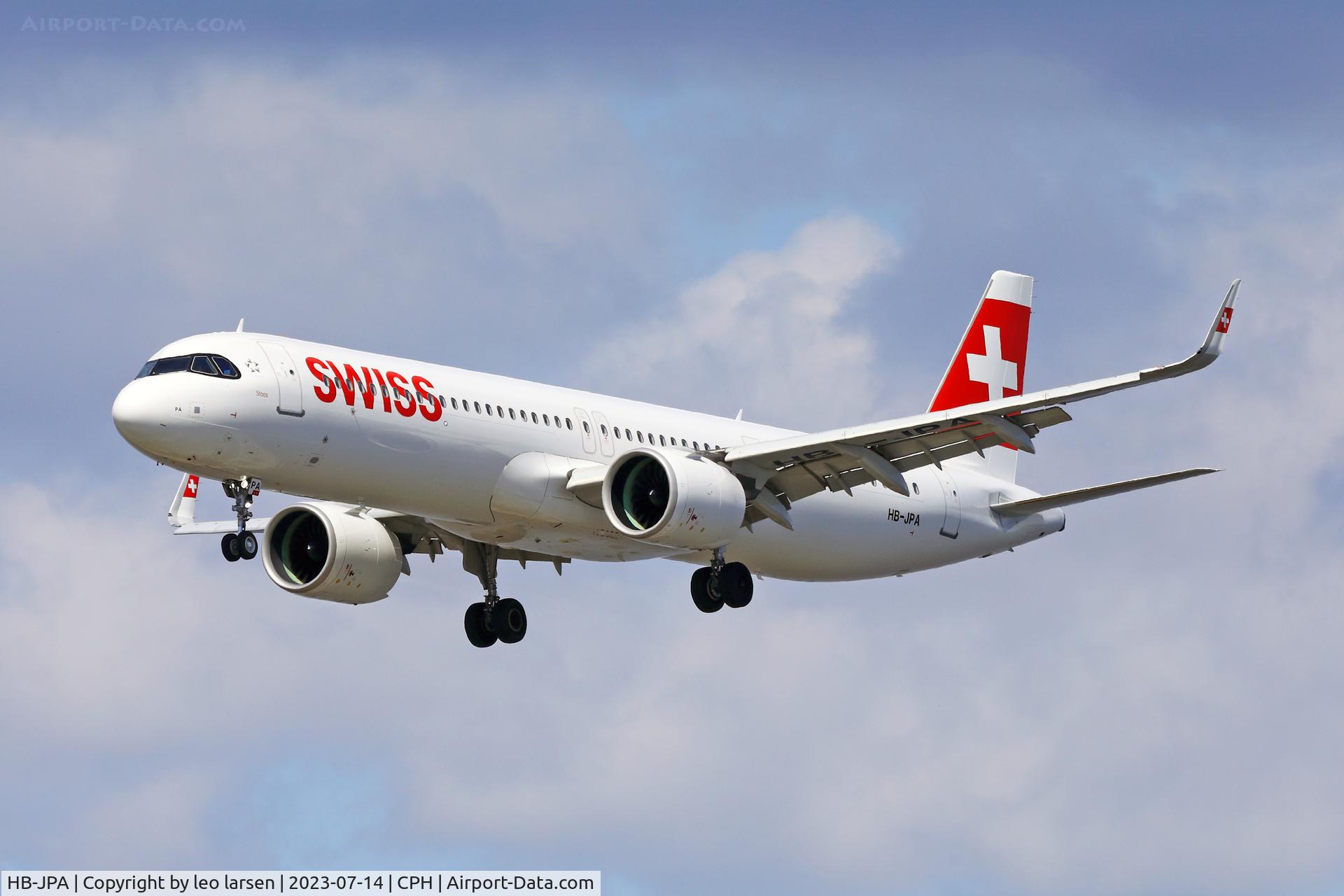 HB-JPA, 2020 Airbus A321-271NX C/N 9417, Copenhagen l/d R-22L
