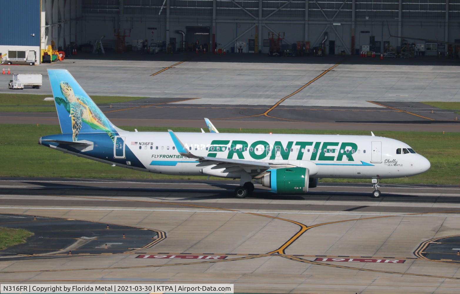 N316FR, 2017 Airbus A320-251N C/N 7824, FFT A32N Shelly zx TPA - CLE