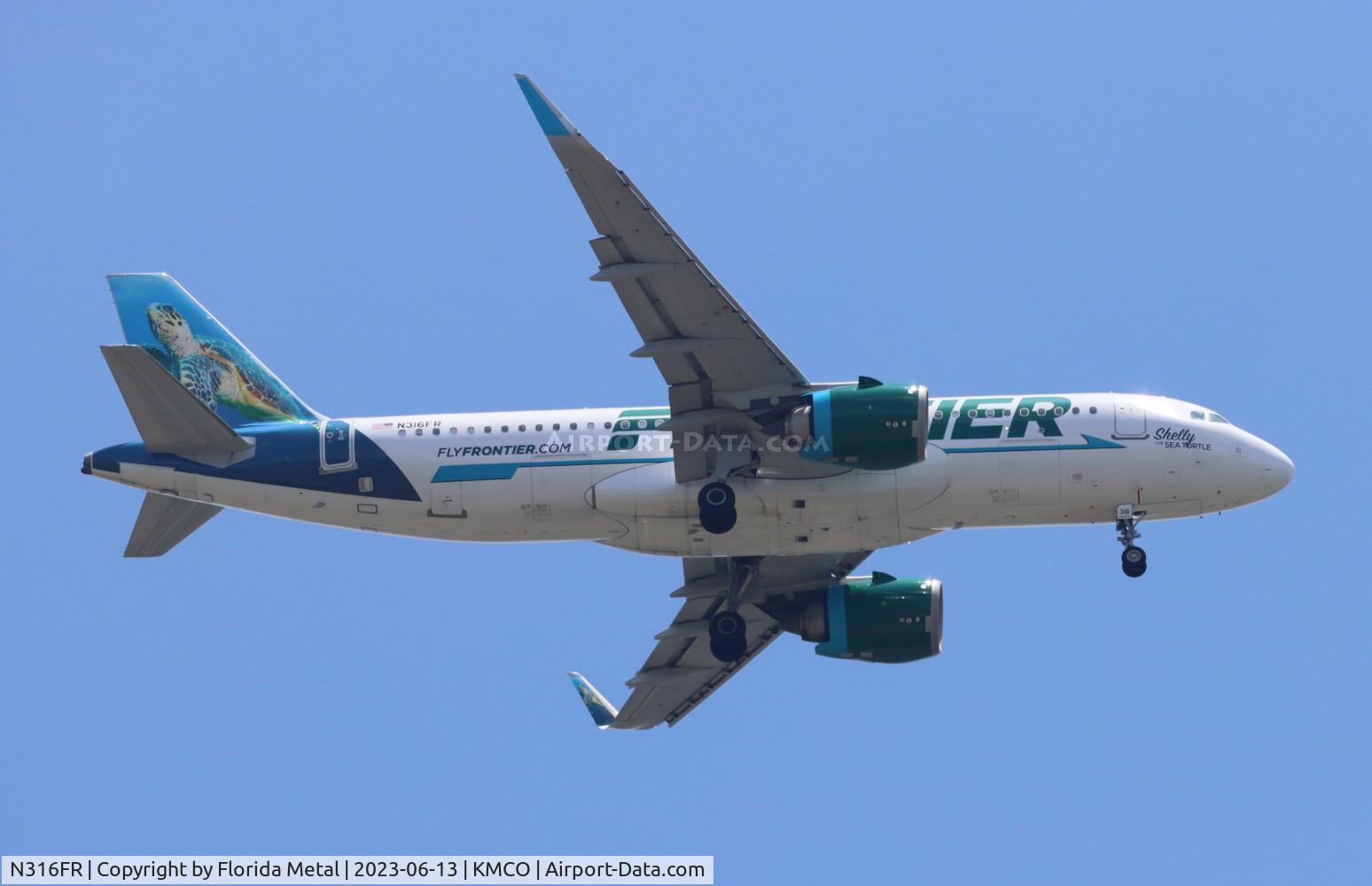 N316FR, 2017 Airbus A320-251N C/N 7824, FFT A32N Shelly zx BWI-MCO