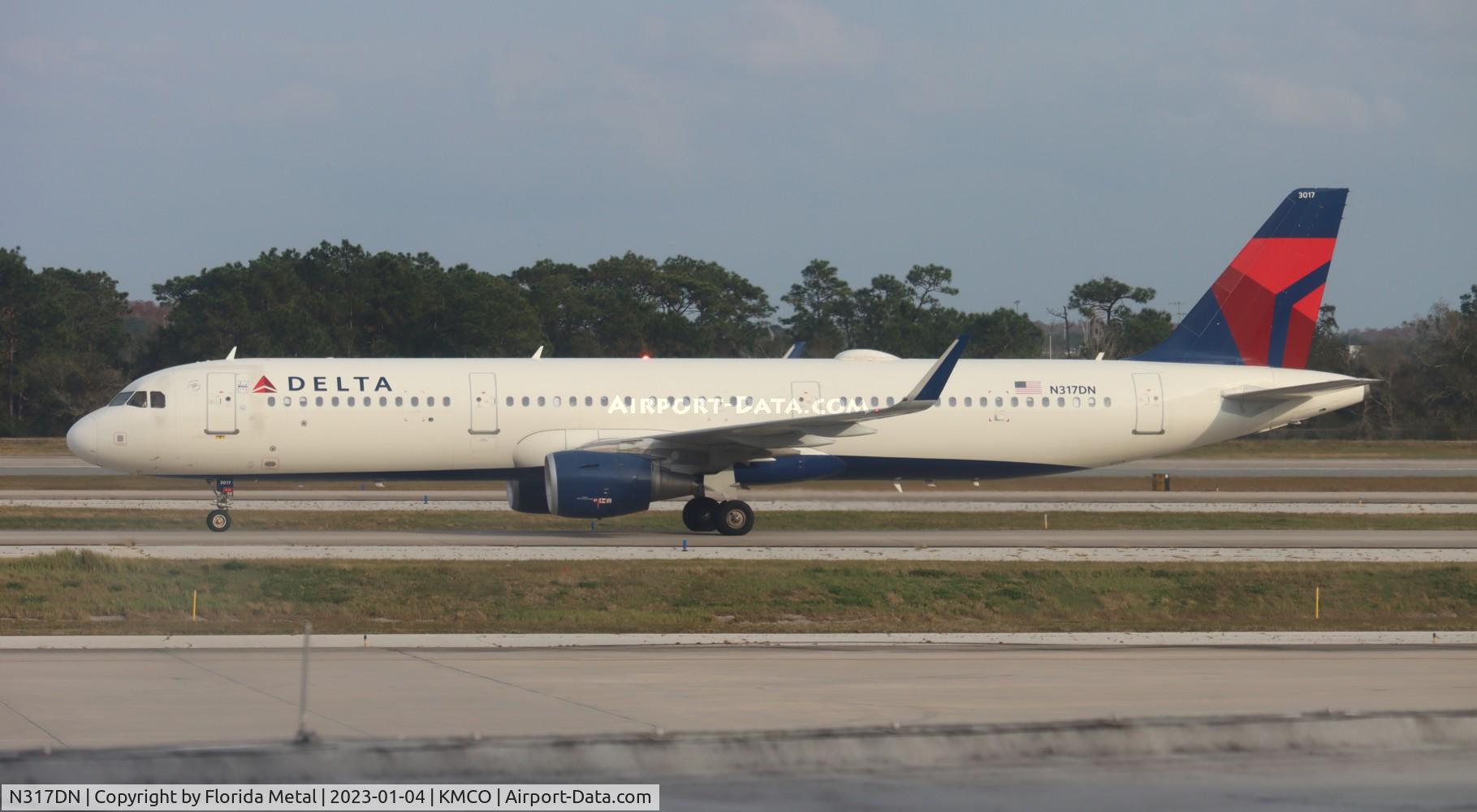 N317DN, 2017 Airbus A321-211 C/N 7373, DAL A321 zx MCO-SLC