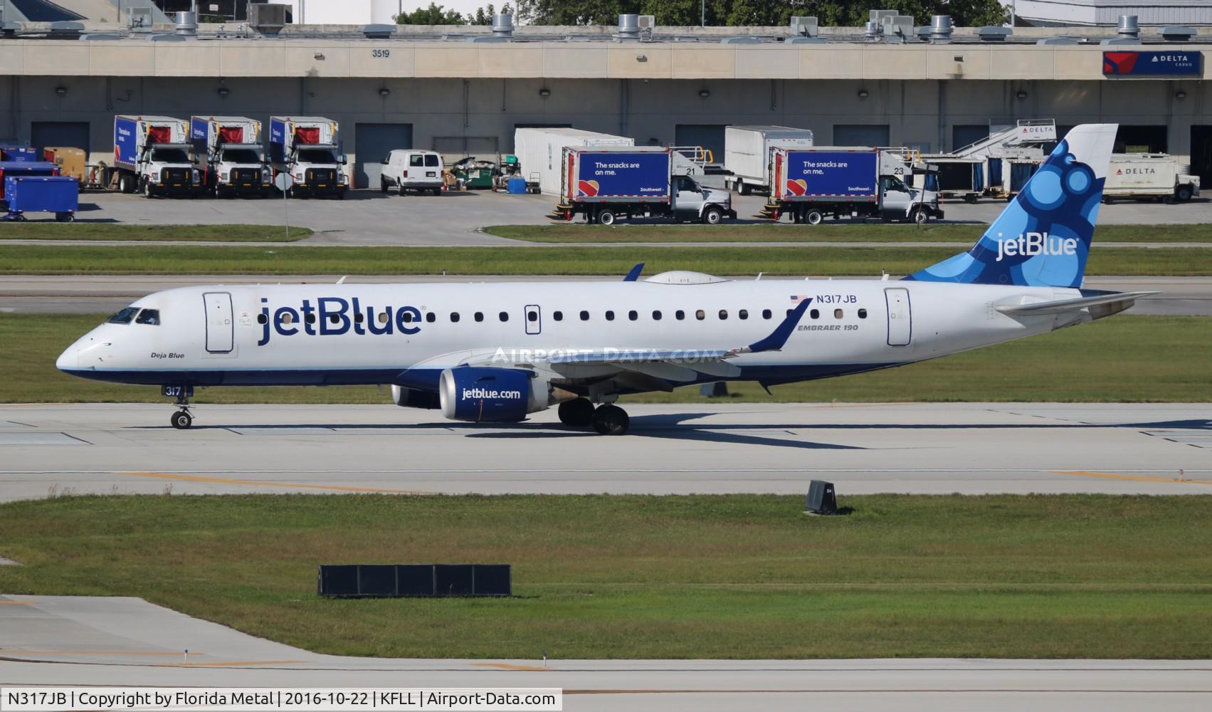 N317JB, 2010 Embraer ERJ-190-100 IGW 190AR C/N 19000363, JBU E190 zx DCA-FLL