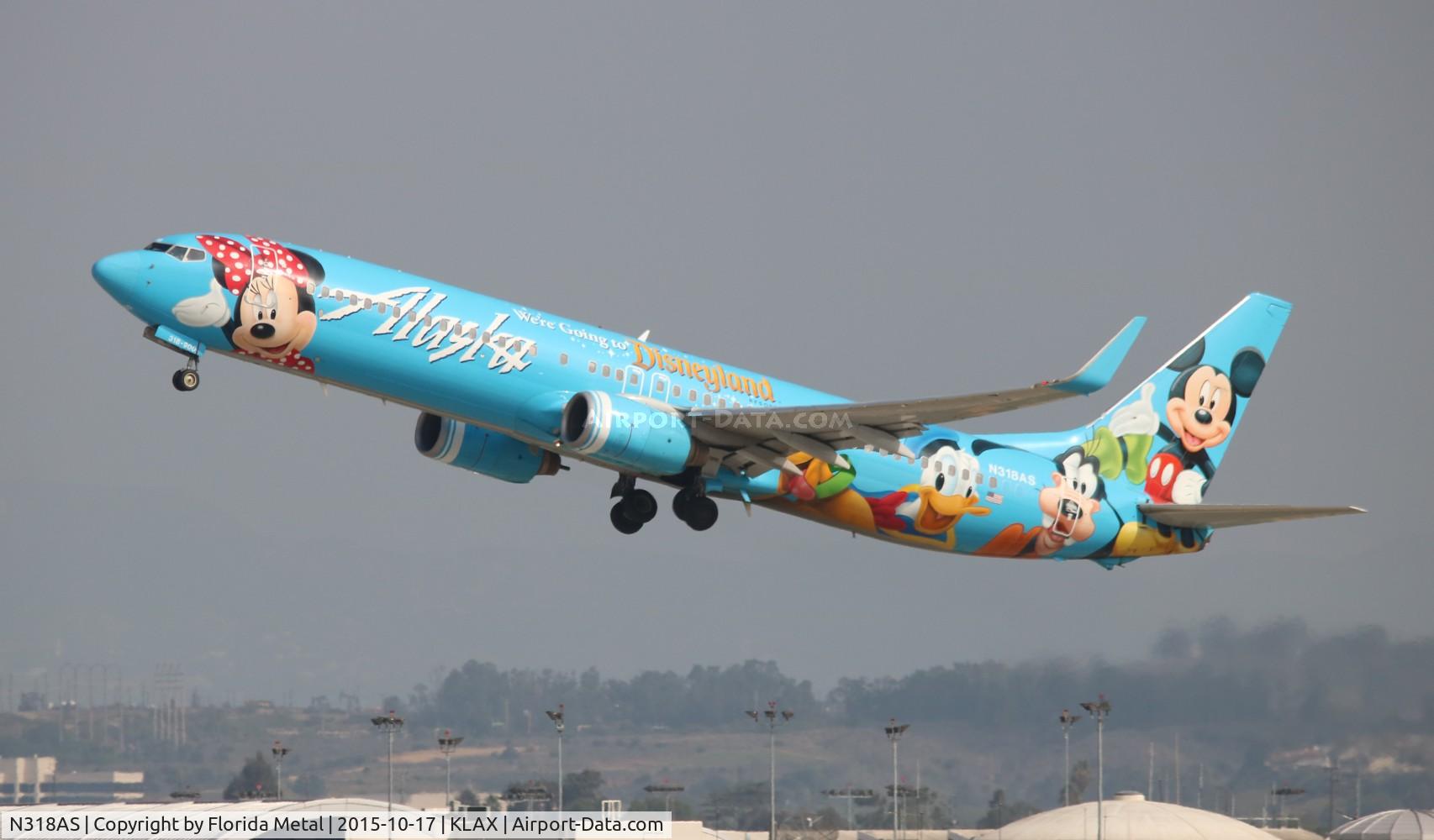 N318AS, 2003 Boeing 737-990 C/N 30018, ASA 739 Disney zx