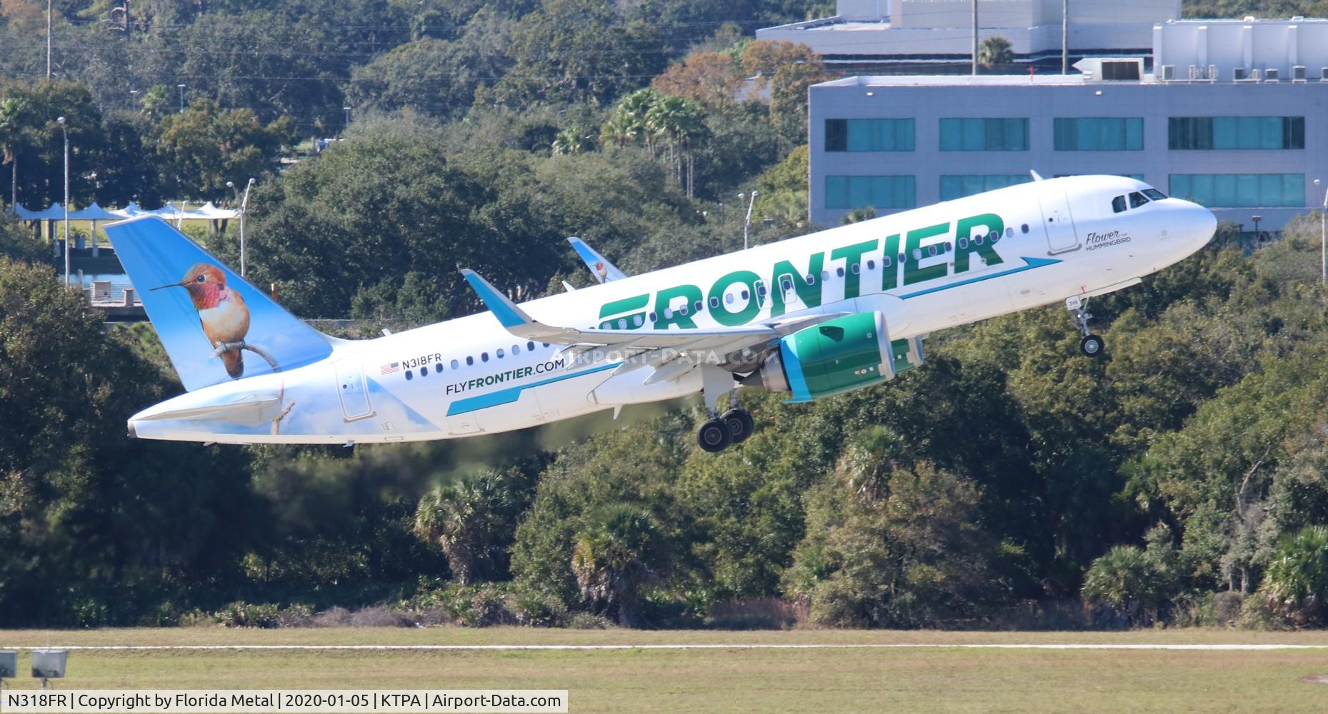 N318FR, 2017 Airbus A320-251N C/N 7946, FFT A32N Flower zx TPA-DFW