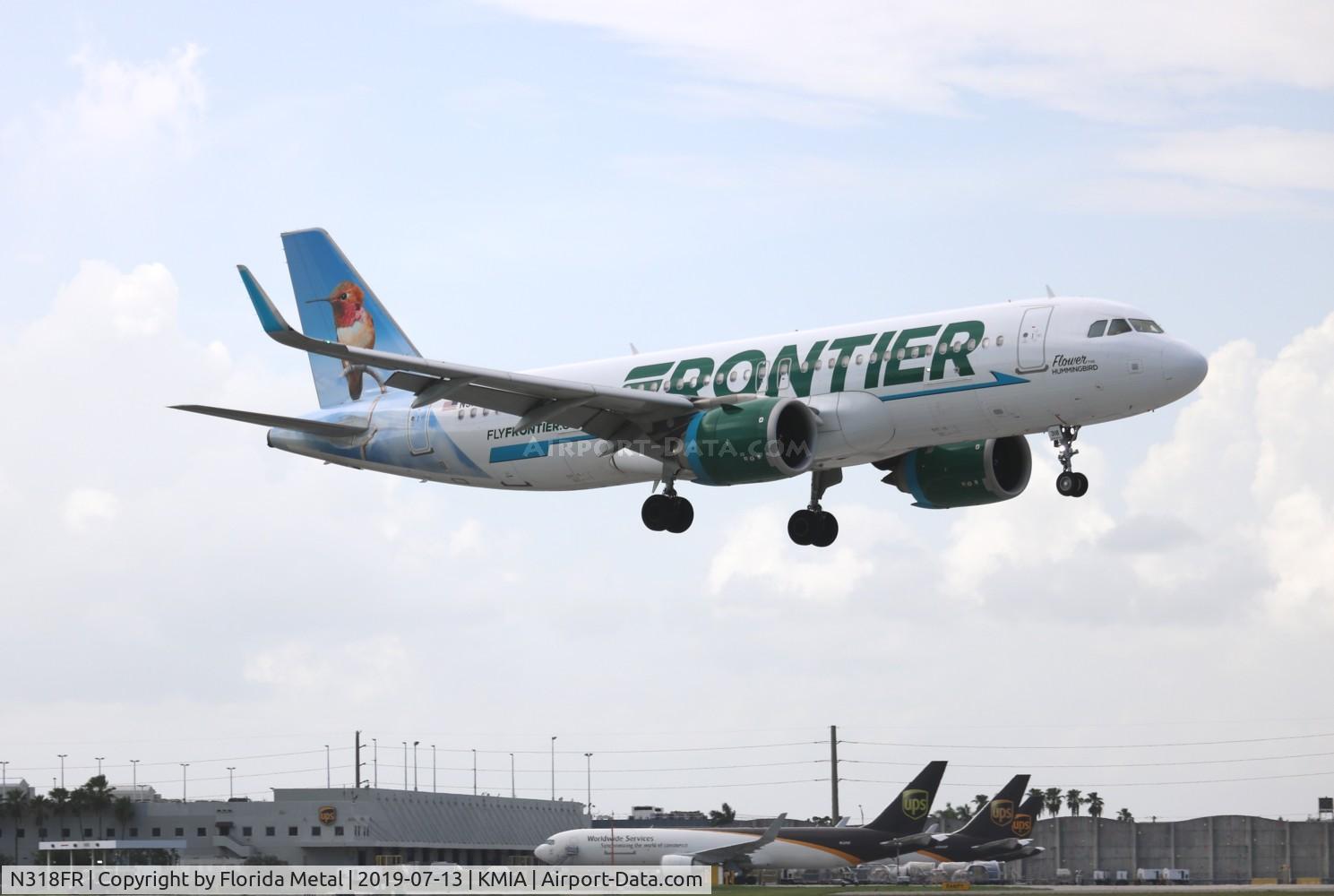 N318FR, 2017 Airbus A320-251N C/N 7946, FFT A32N Flower zx SJU-MIA
