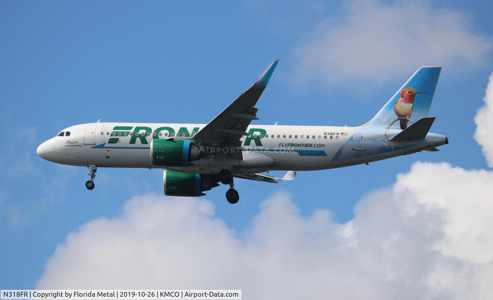 N318FR, 2017 Airbus A320-251N C/N 7946, FFT A32N zx BNA-MCO