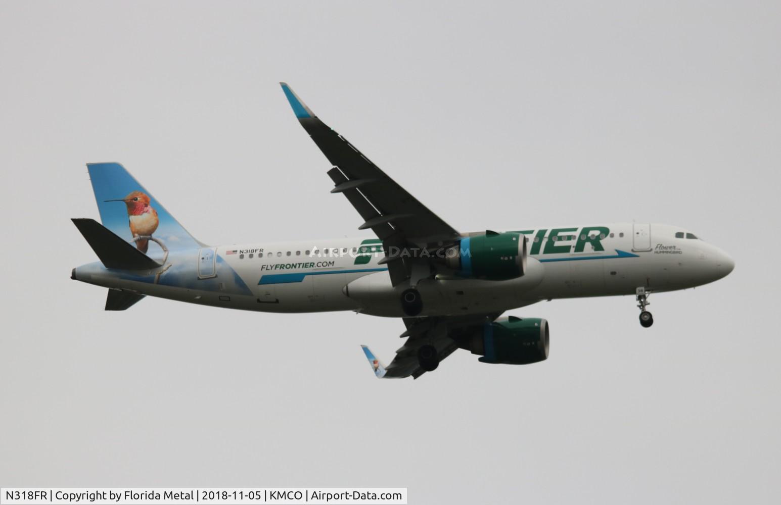 N318FR, 2017 Airbus A320-251N C/N 7946, FFT A32N Flower zx DEN-MCO