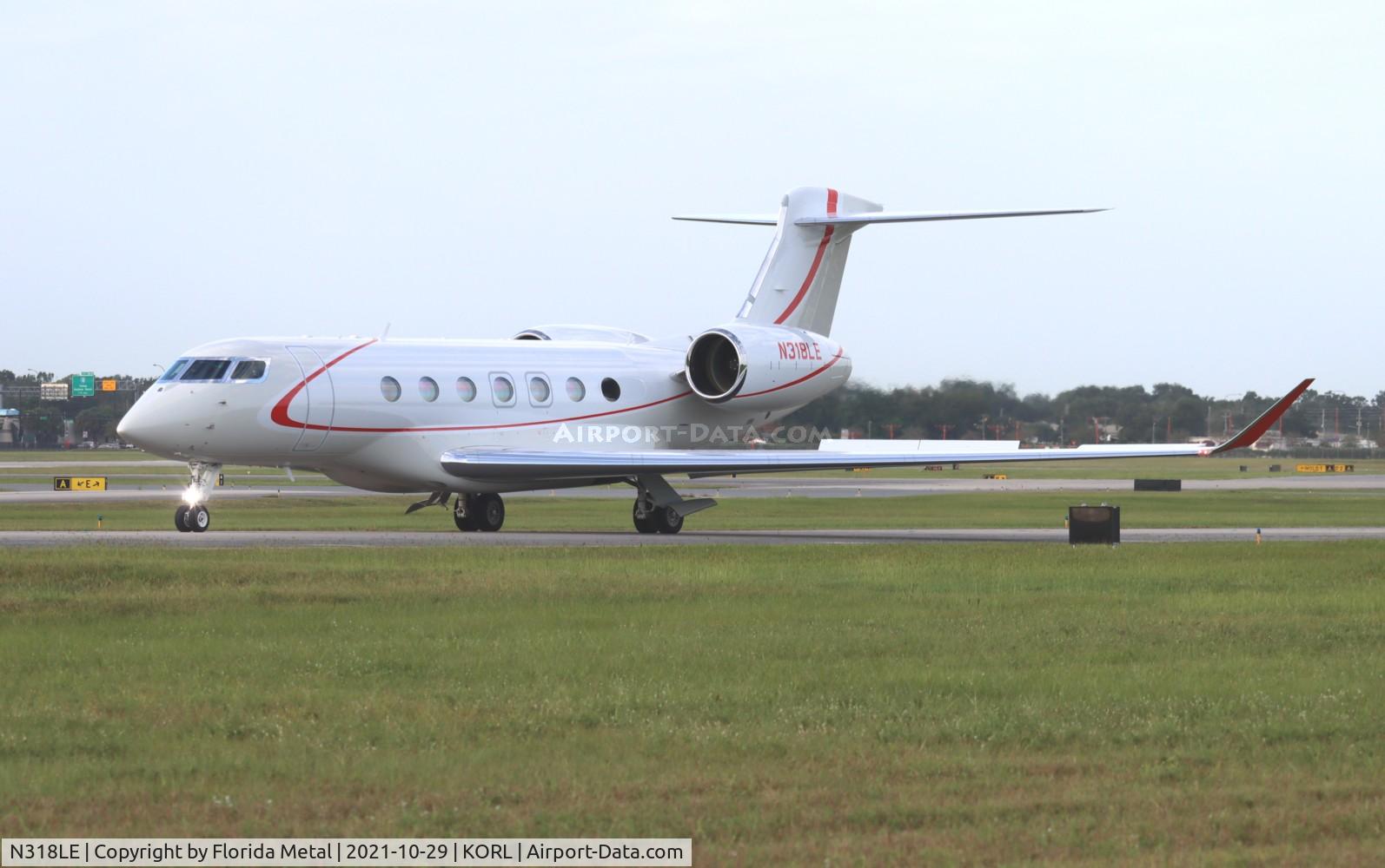 N318LE, 2021 Gulfstream Aerospace GVII-G600 C/N 73052, G600 zx