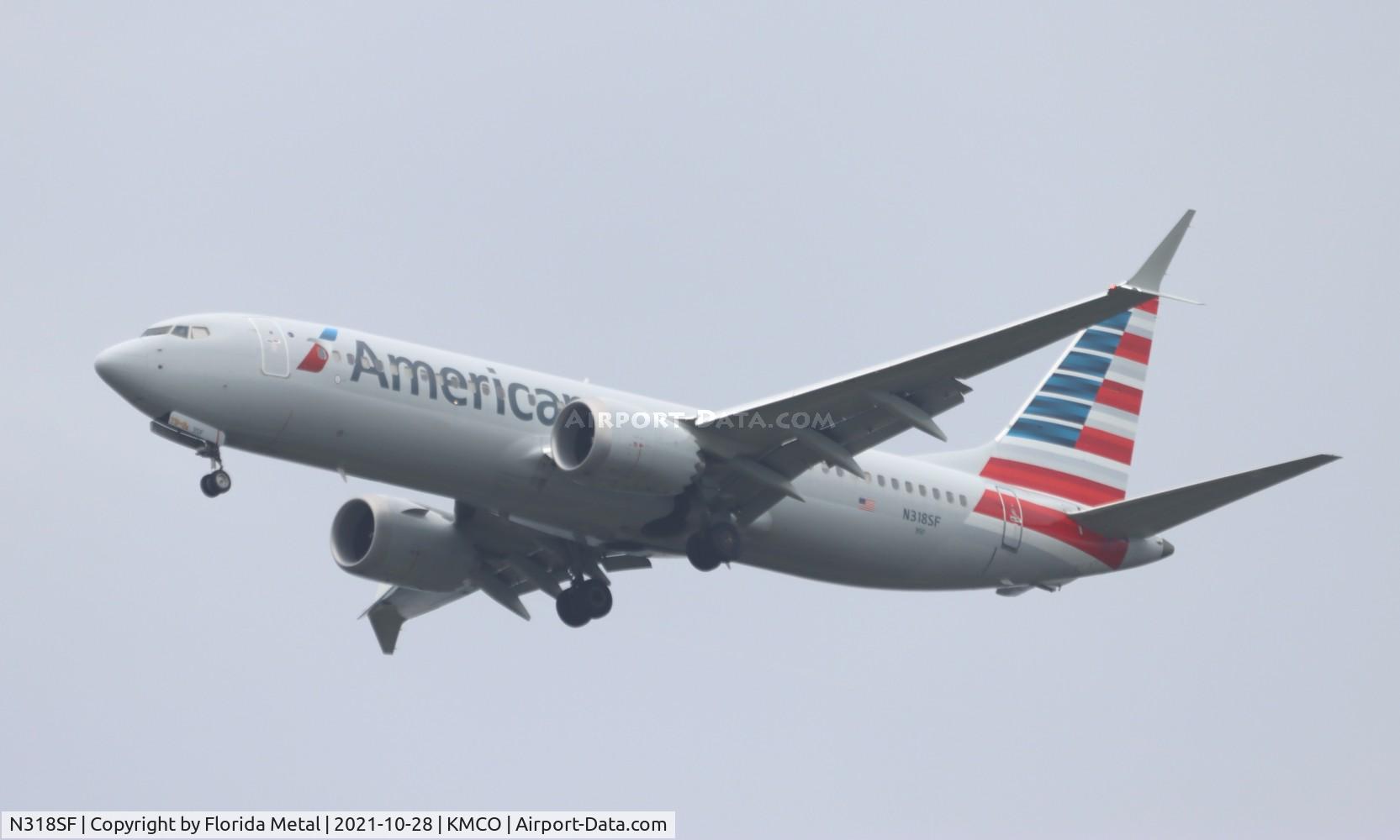 N318SF, 2020 Boeing 737-8 MAX C/N 44473, AAL 737-8 MAX zx MIA-MCO