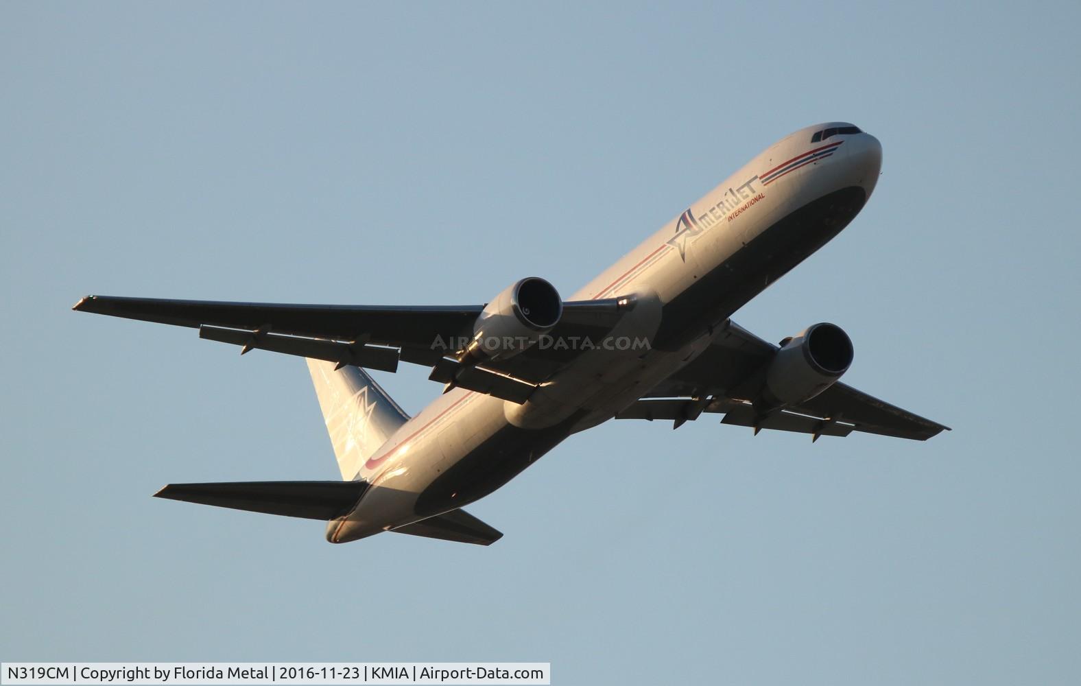 N319CM, 1988 Boeing 767-338 C/N 24407, AJT 767-300F zx MIA-SDQ