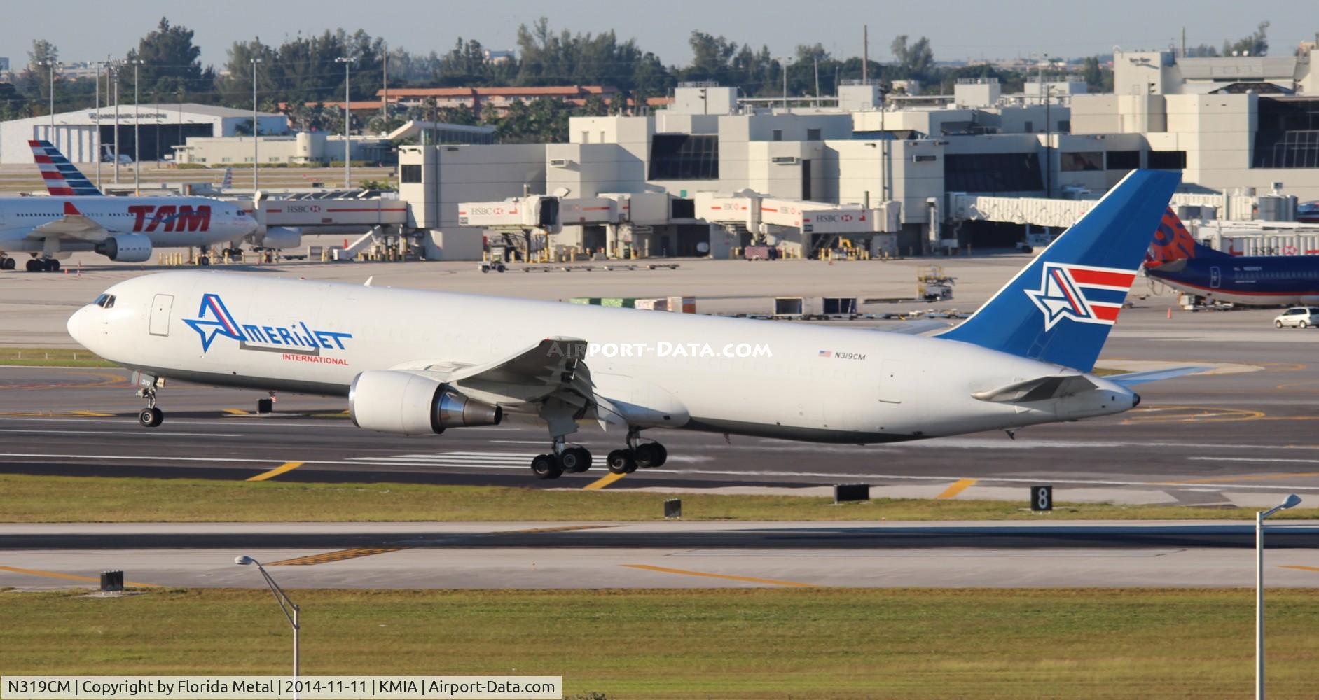 N319CM, 1988 Boeing 767-338 C/N 24407, AJT 767-300F SDO-MIA