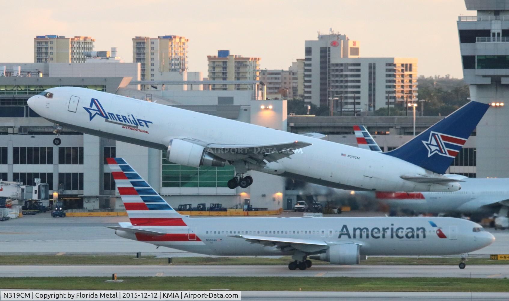 N319CM, 1988 Boeing 767-338 C/N 24407, AJT 767-300F zx MIA-CAE