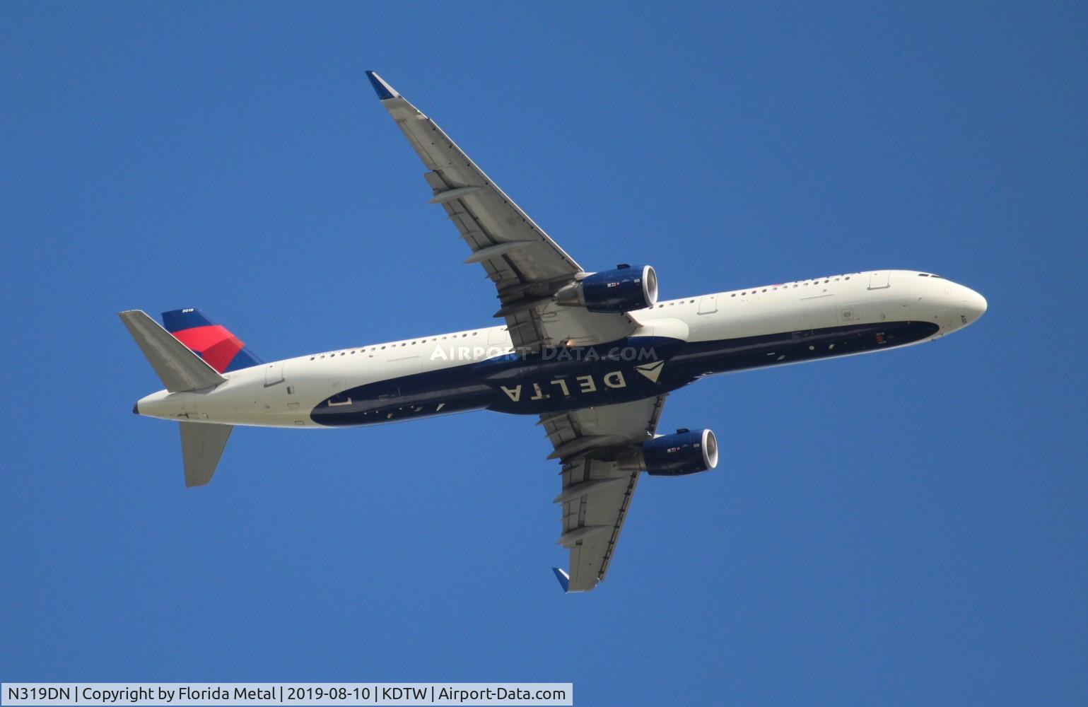 N319DN, 2017 Airbus A321-211 C/N 7479, DAL A321 zx DTW-PHX