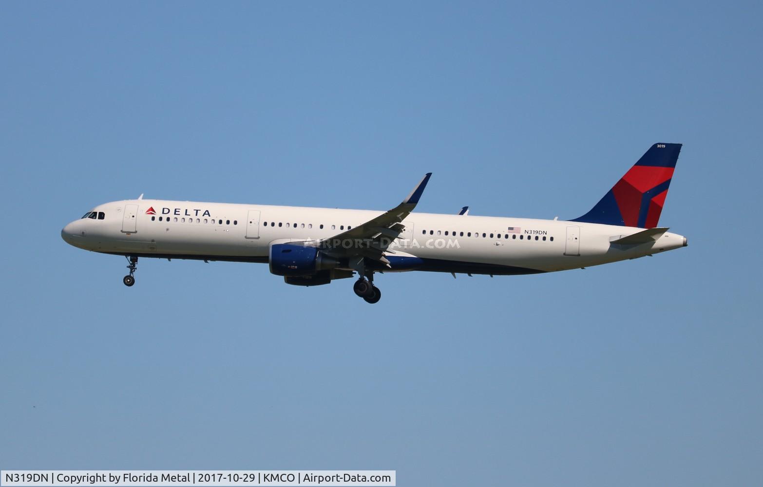 N319DN, 2017 Airbus A321-211 C/N 7479, DAL A321 zx MSP-MCO