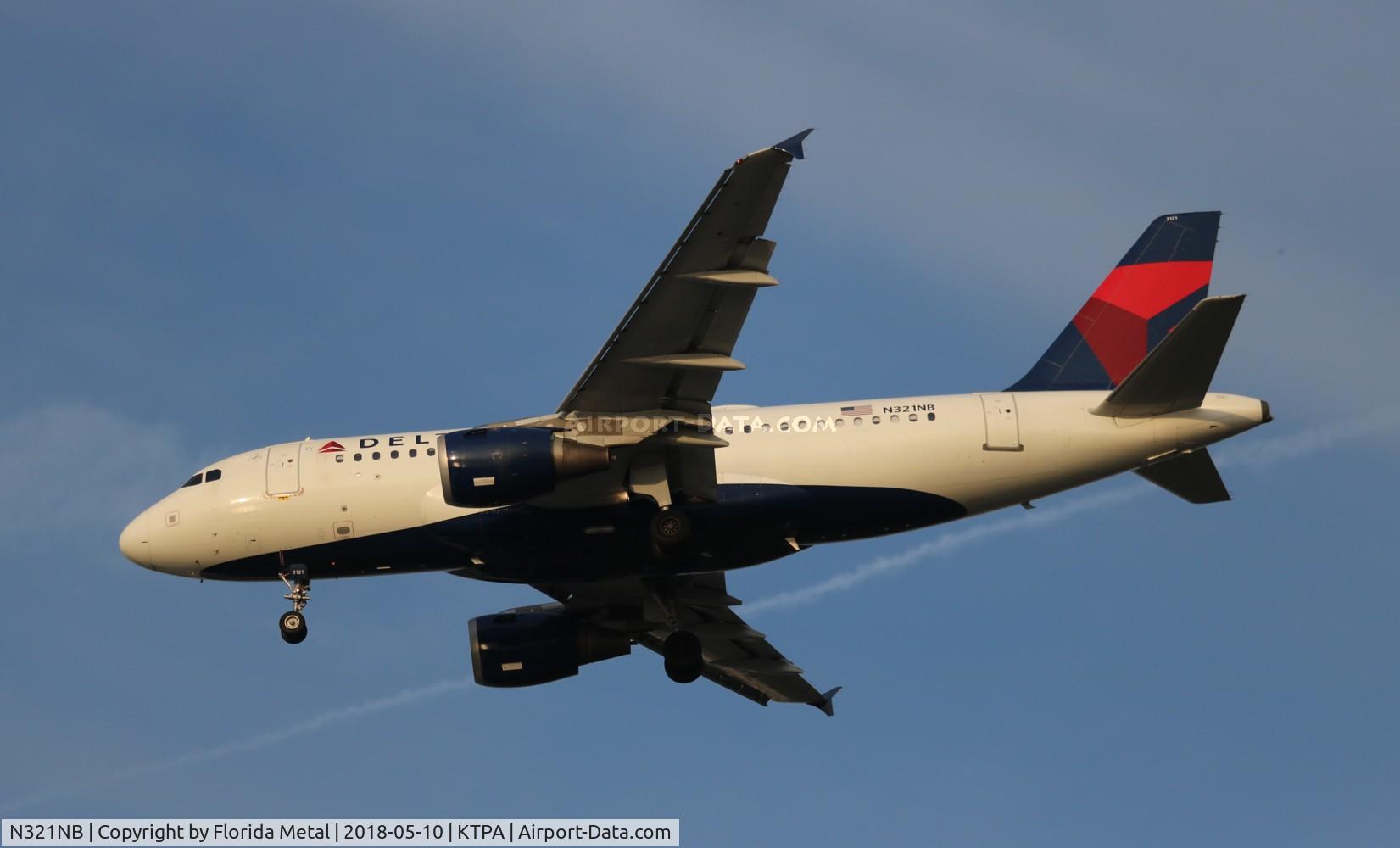 N321NB, 2001 Airbus A319-114 C/N 1414, DAL A319 zx LGA-TPA