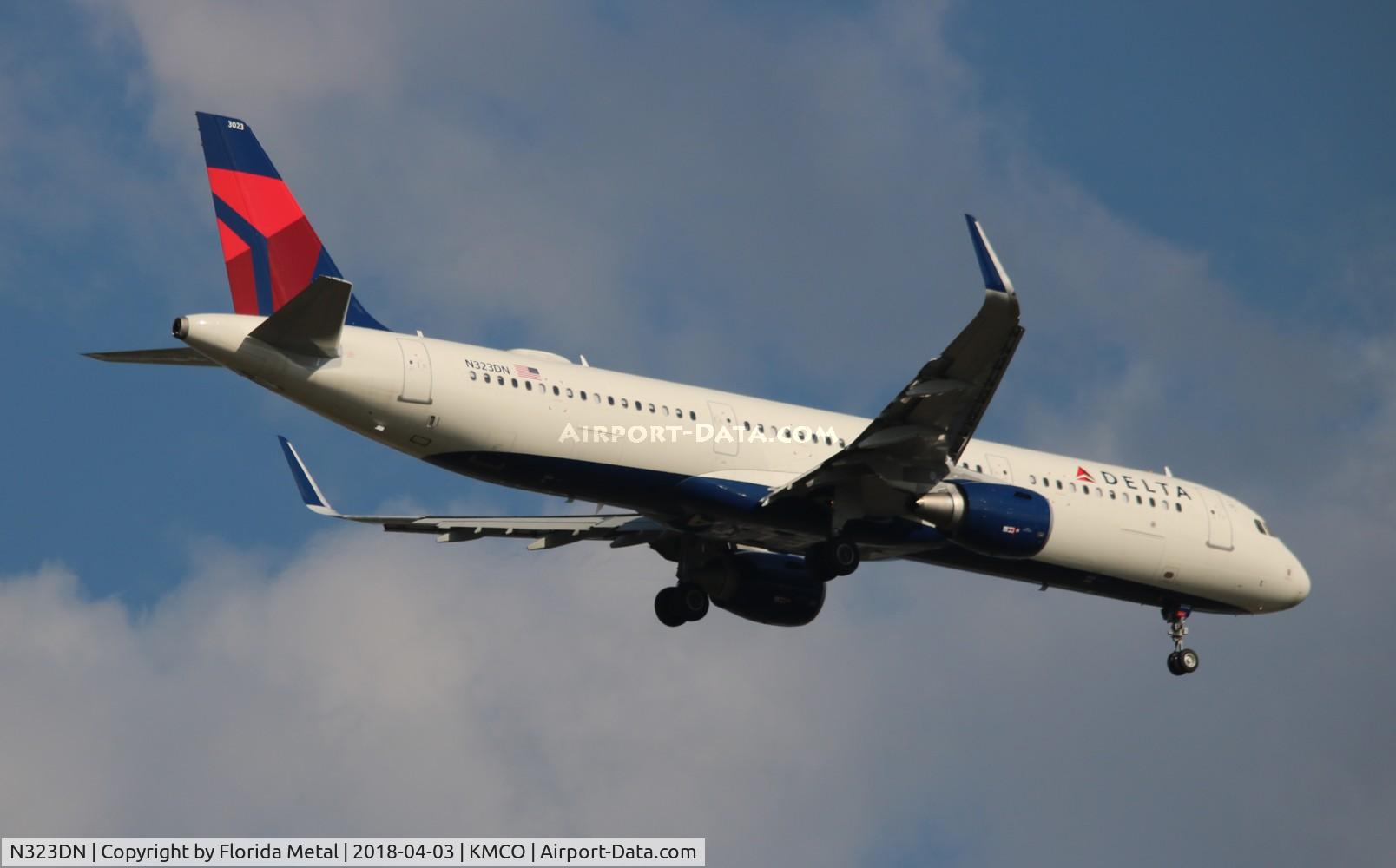 N323DN, 2017 Airbus A321-211 C/N 7672, DAL A321 zx MSP-MCO