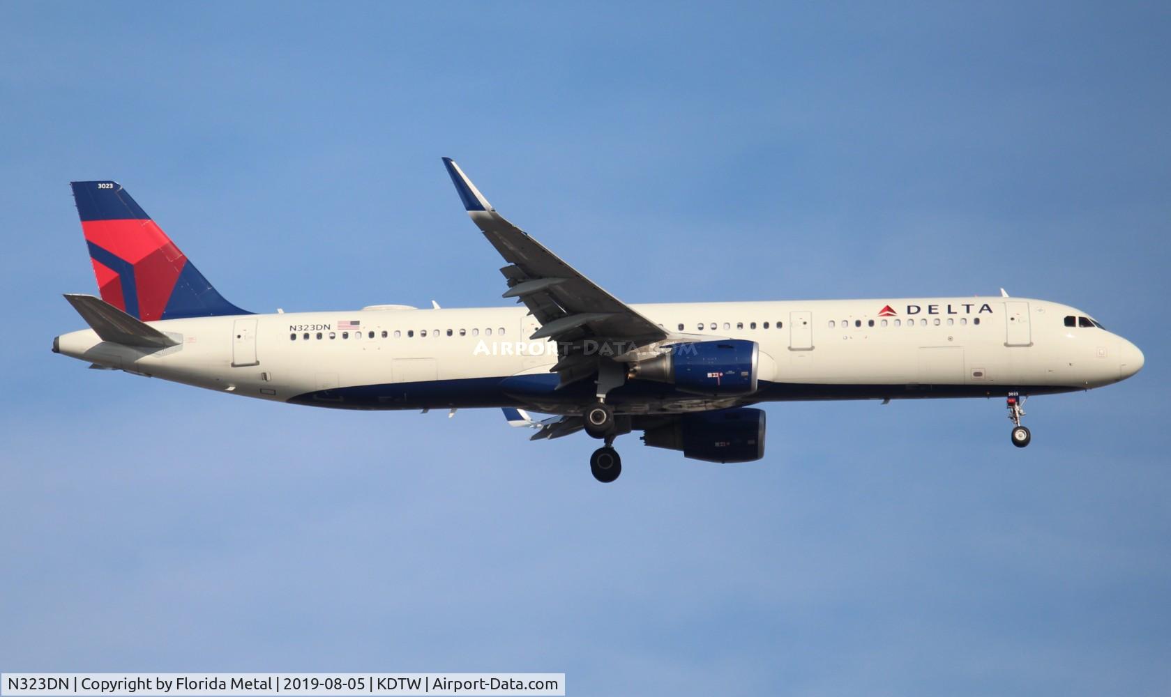 N323DN, 2017 Airbus A321-211 C/N 7672, DAL A321 zx DCA-DTW