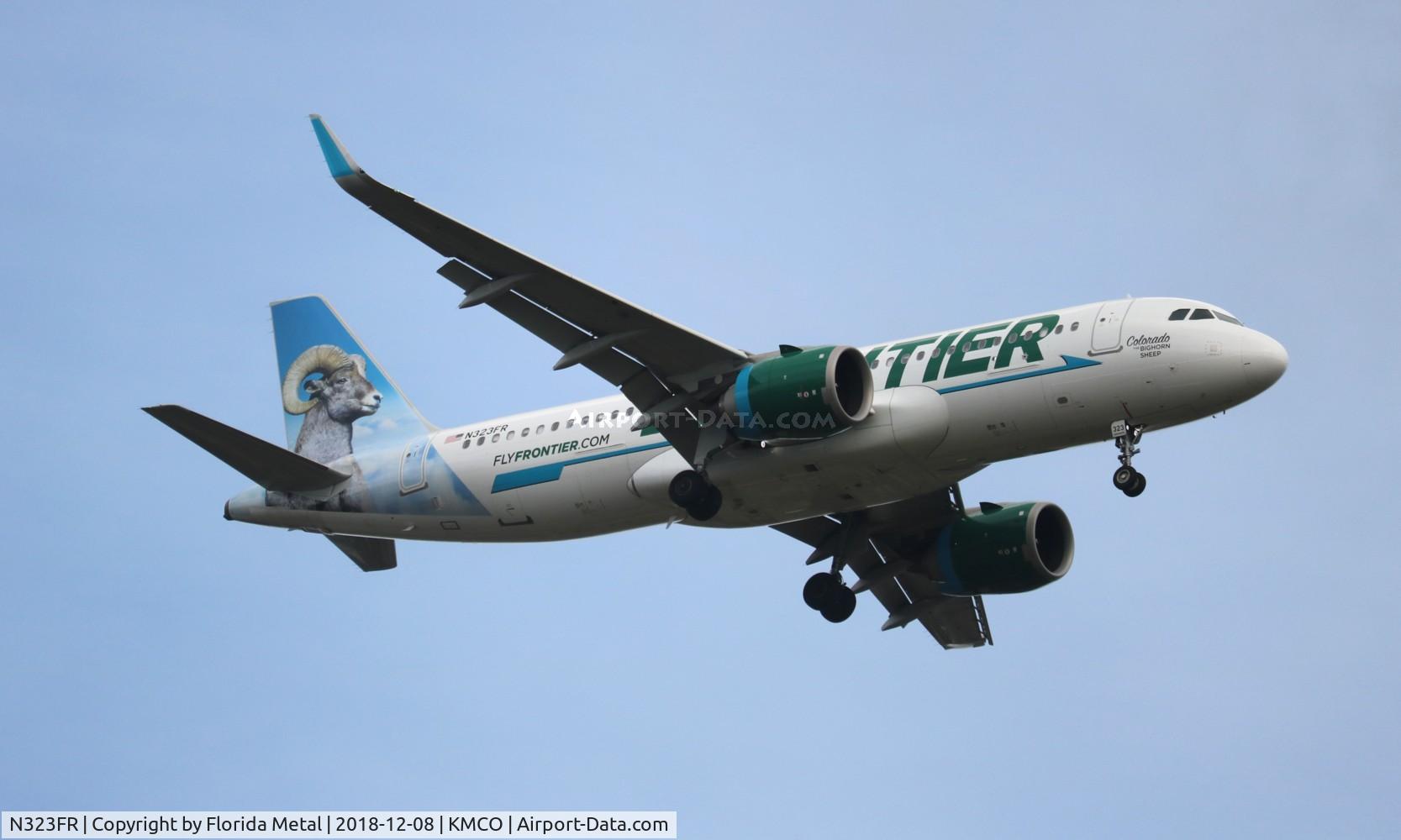 N323FR, 2017 Airbus A320-251N C/N 7925, FFT A32N Colorado zx IAH-MCO