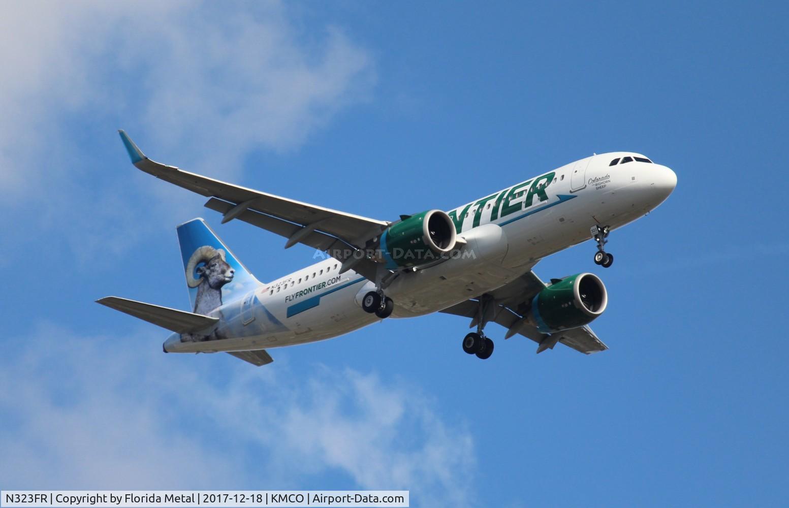 N323FR, 2017 Airbus A320-251N C/N 7925, FFT A32N Colorado zx IND-MCO