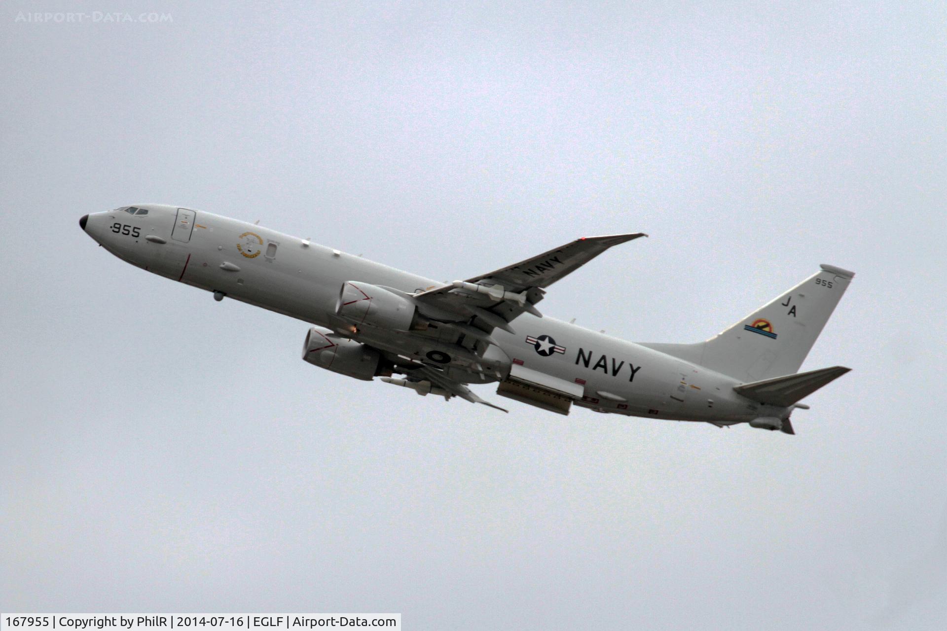 167955, 2011 Boeing P-8A Poseidon C/N 40595, 167955 2011 Boeing P-8A USN FIA