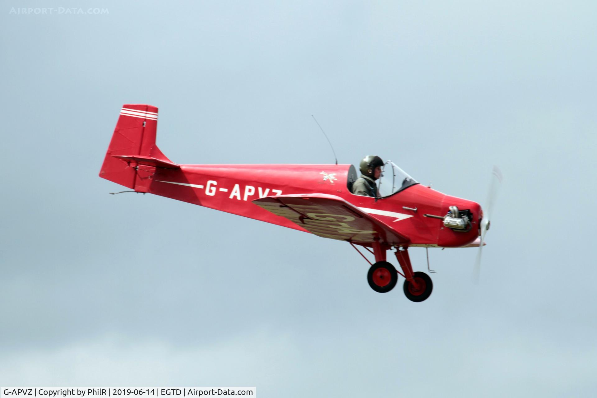G-APVZ, 1960 Rollason Druine D.31 Turbulent C/N PFA 545, G-APVZ 1960 Rollason Druine D31 Turbulent Dunsfold