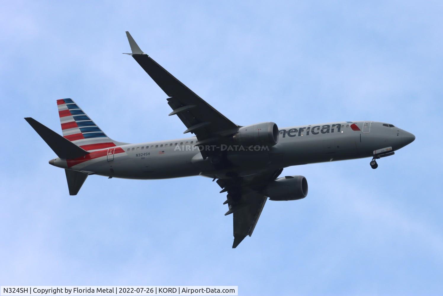 N324SH, 2020 Boeing 737 MAX 8 C/N 44476, AAL 737-8 MAX zx PHX-ORD