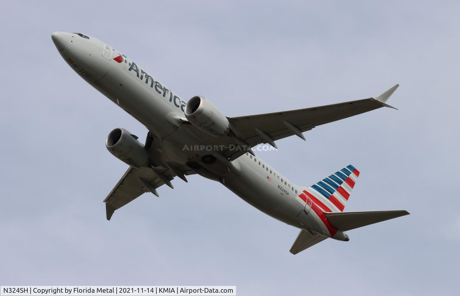 N324SH, 2020 Boeing 737 MAX 8 C/N 44476, AAL 737-8 MAX zx MIA-SJU