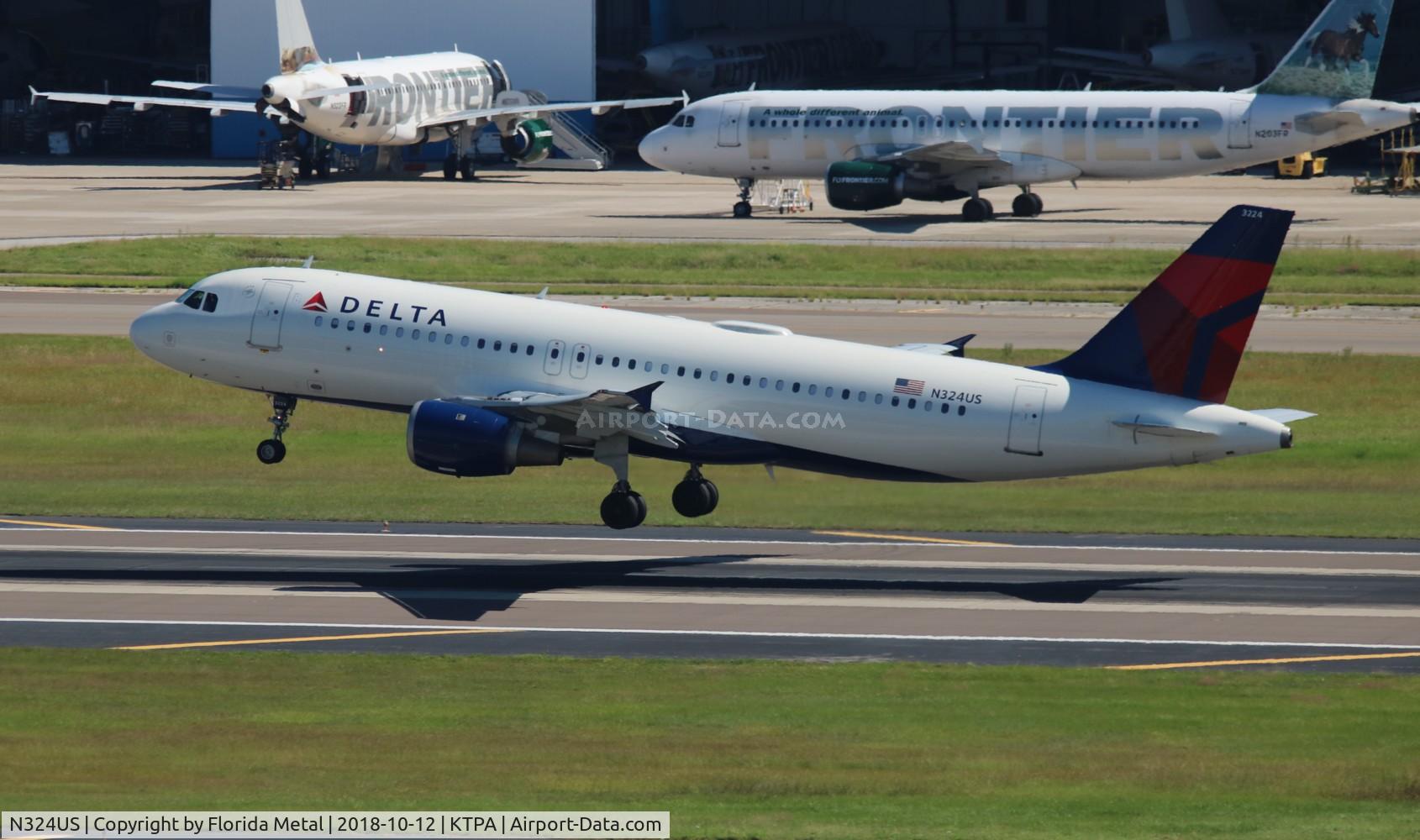 N324US, 1992 Airbus A320-211 C/N 273, DAL A320 zx TPA-JFK