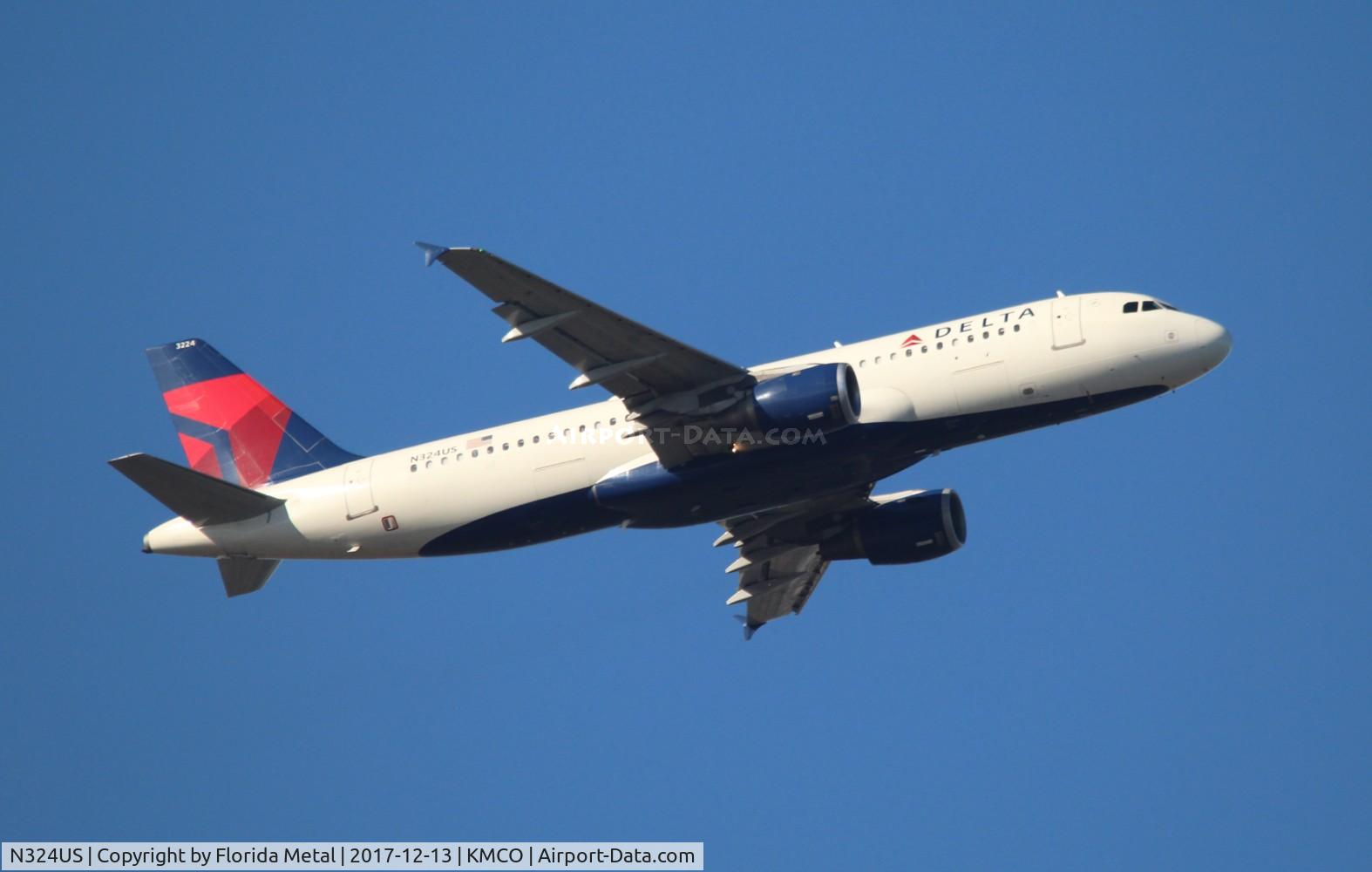N324US, 1992 Airbus A320-211 C/N 273, DAL A320 zx MCO-IND
