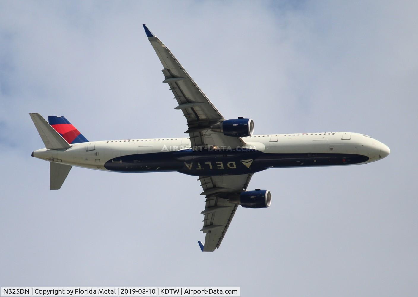 N325DN, 2017 Airbus A321-211 C/N 7709, DAL A321 zx DTW-SAN