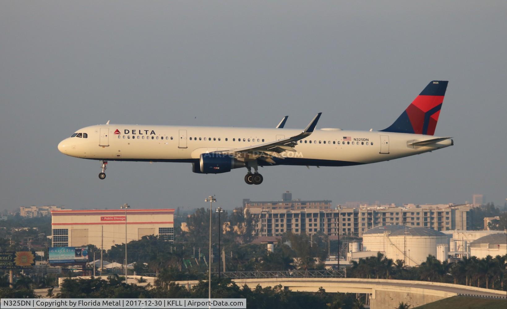 N325DN, 2017 Airbus A321-211 C/N 7709, DAL A321 zx ATL-FLL