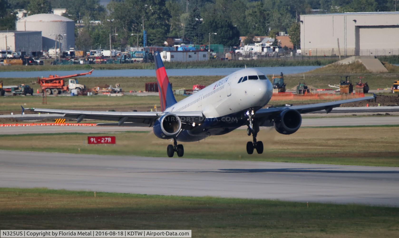 N325US, 1992 Airbus A320-211 C/N 281, DAL A320 zx DTW-IAH
