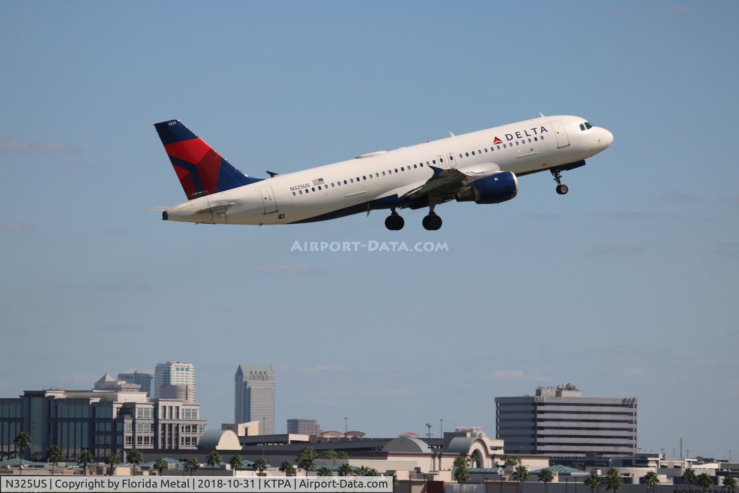 N325US, 1992 Airbus A320-211 C/N 281, DAL A320 zx TPA-LGA