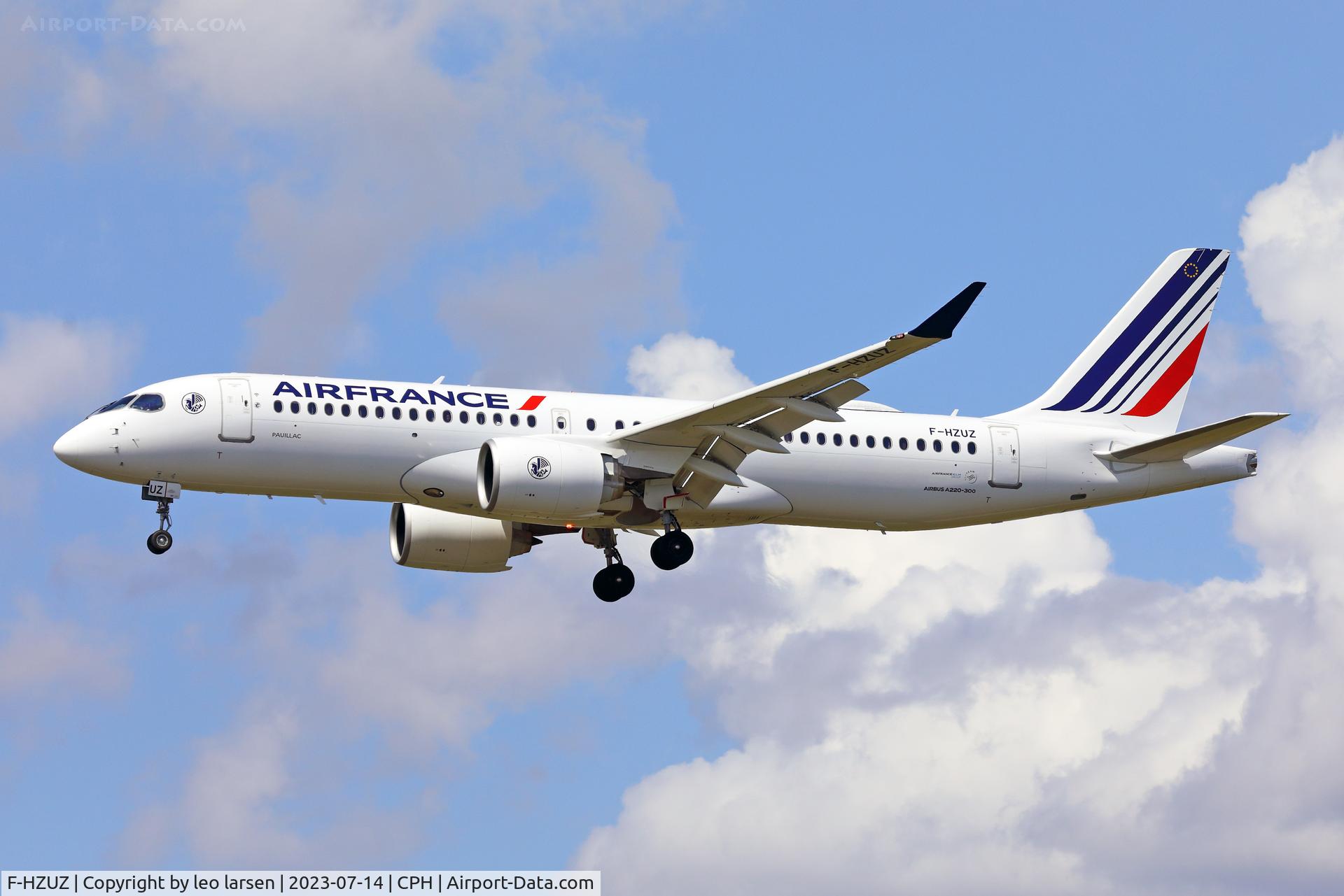 F-HZUZ, 2023 Airbus A220-300 C/N 55223, Copenhagen 14.7.2023