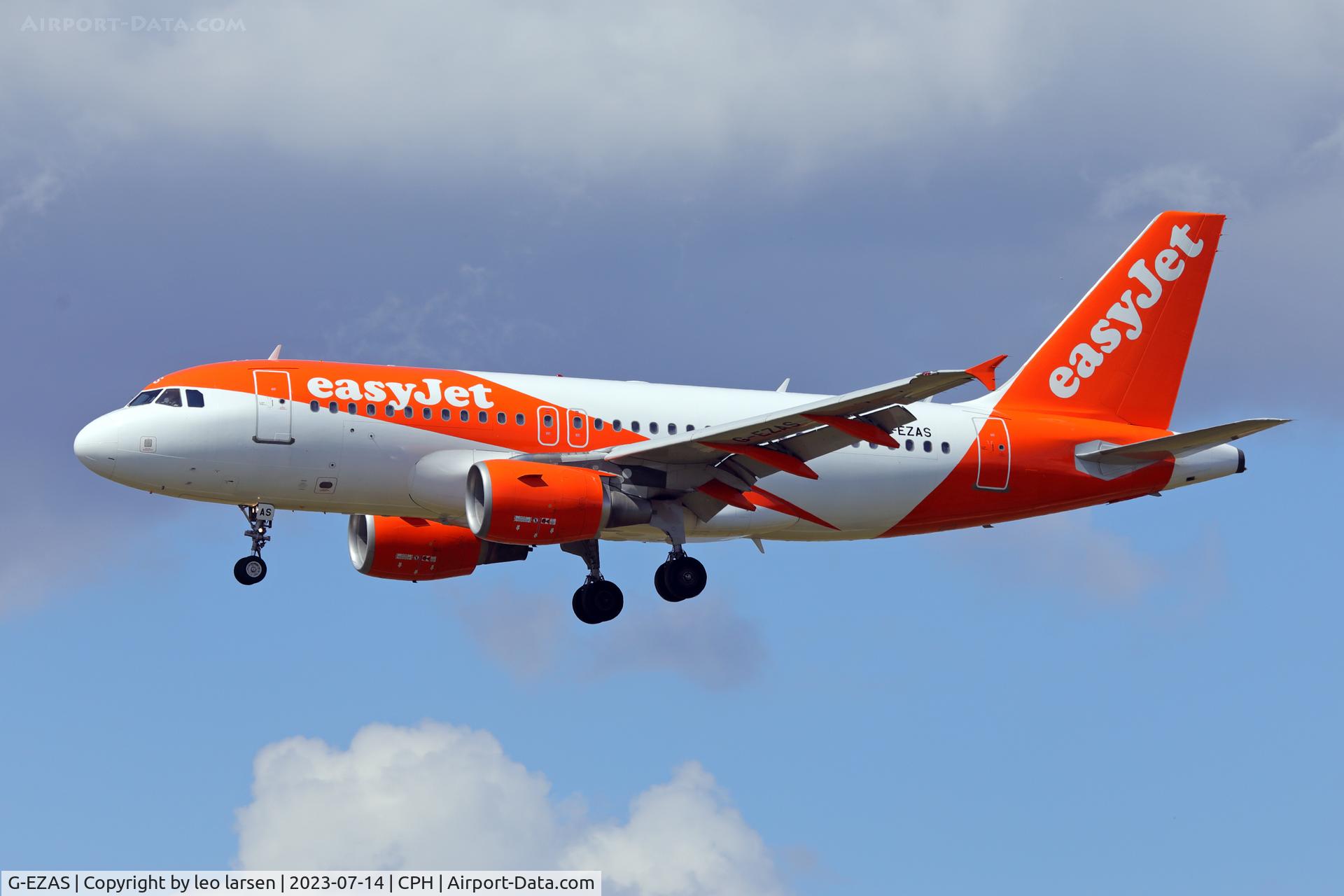 G-EZAS, 2006 Airbus A319-111 C/N 2779, Copenhagen 14.7.2023