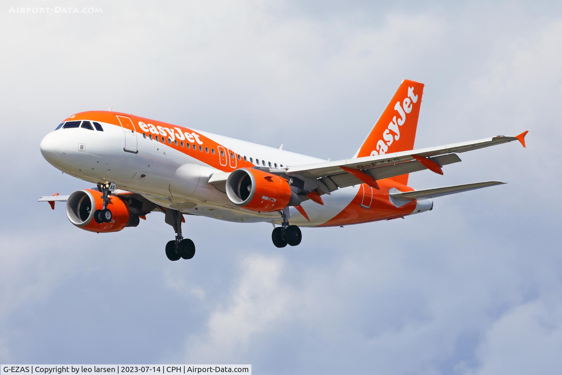G-EZAS, 2006 Airbus A319-111 C/N 2779, Copenhagen 14.7.2023