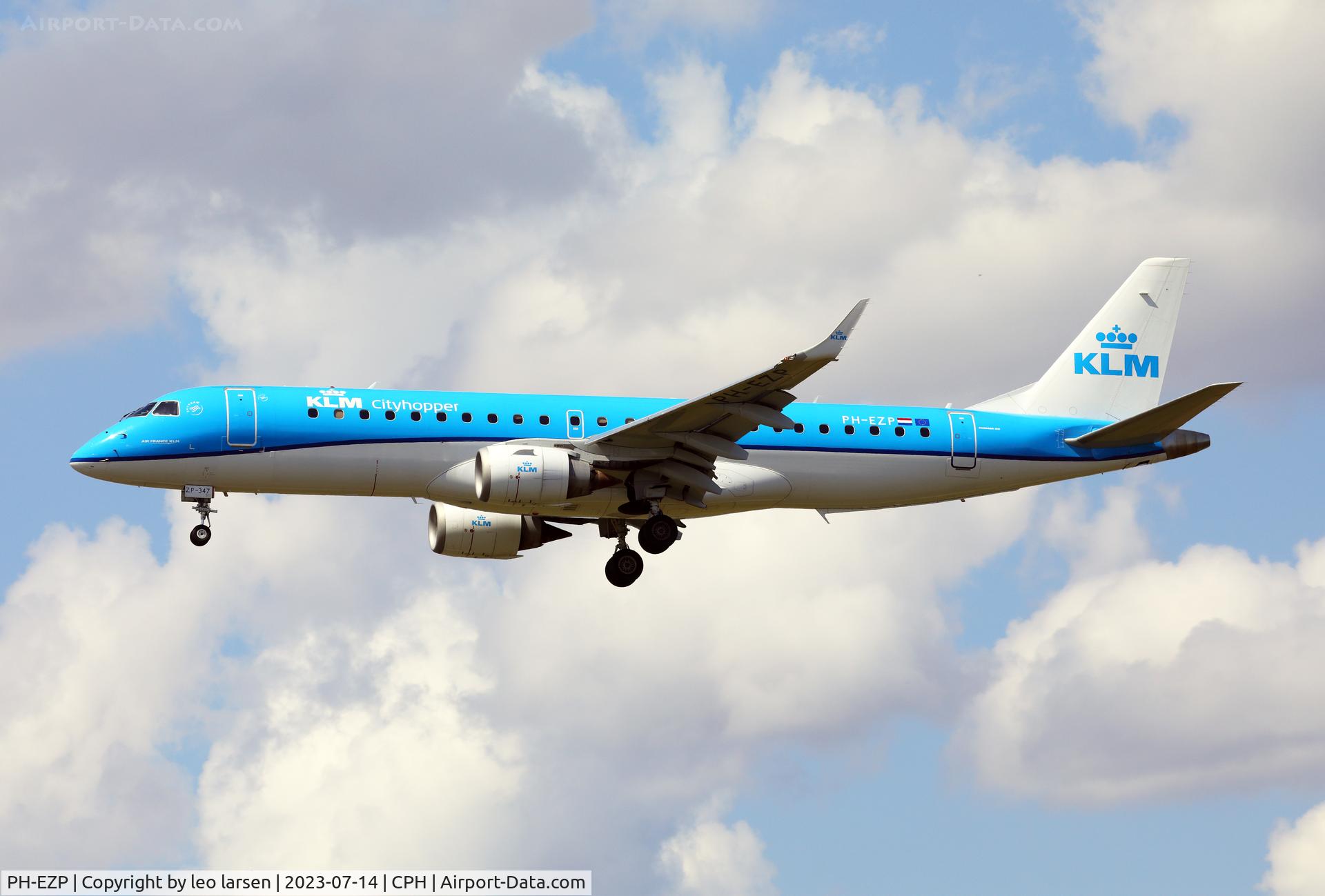 PH-EZP, 2010 Embraer 190LR (ERJ-190-100LR) C/N 19000347, Copenhagen 14.7.2023