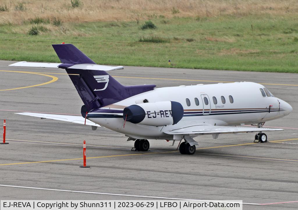 EJ-REVA, 1999 Raytheon Hawker 800XP C/N 258416, Parked at the General Aviation area...