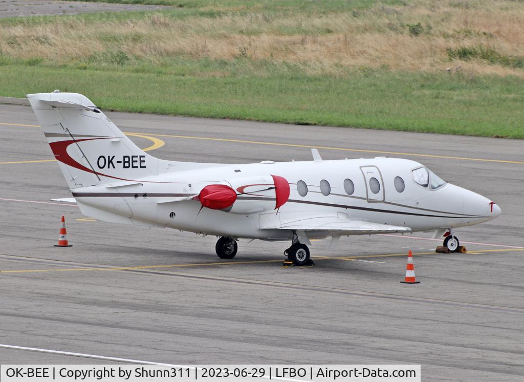 OK-BEE, 2000 Raytheon Beechjet 400A C/N RK-293, Parked at the General Aviation area...