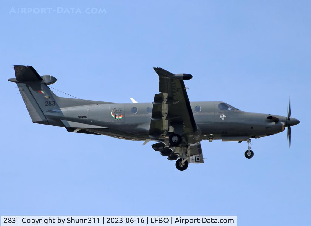 283, 2018 Pilatus PC-12NG Spectre C/N 1844, Landing rwy 32L