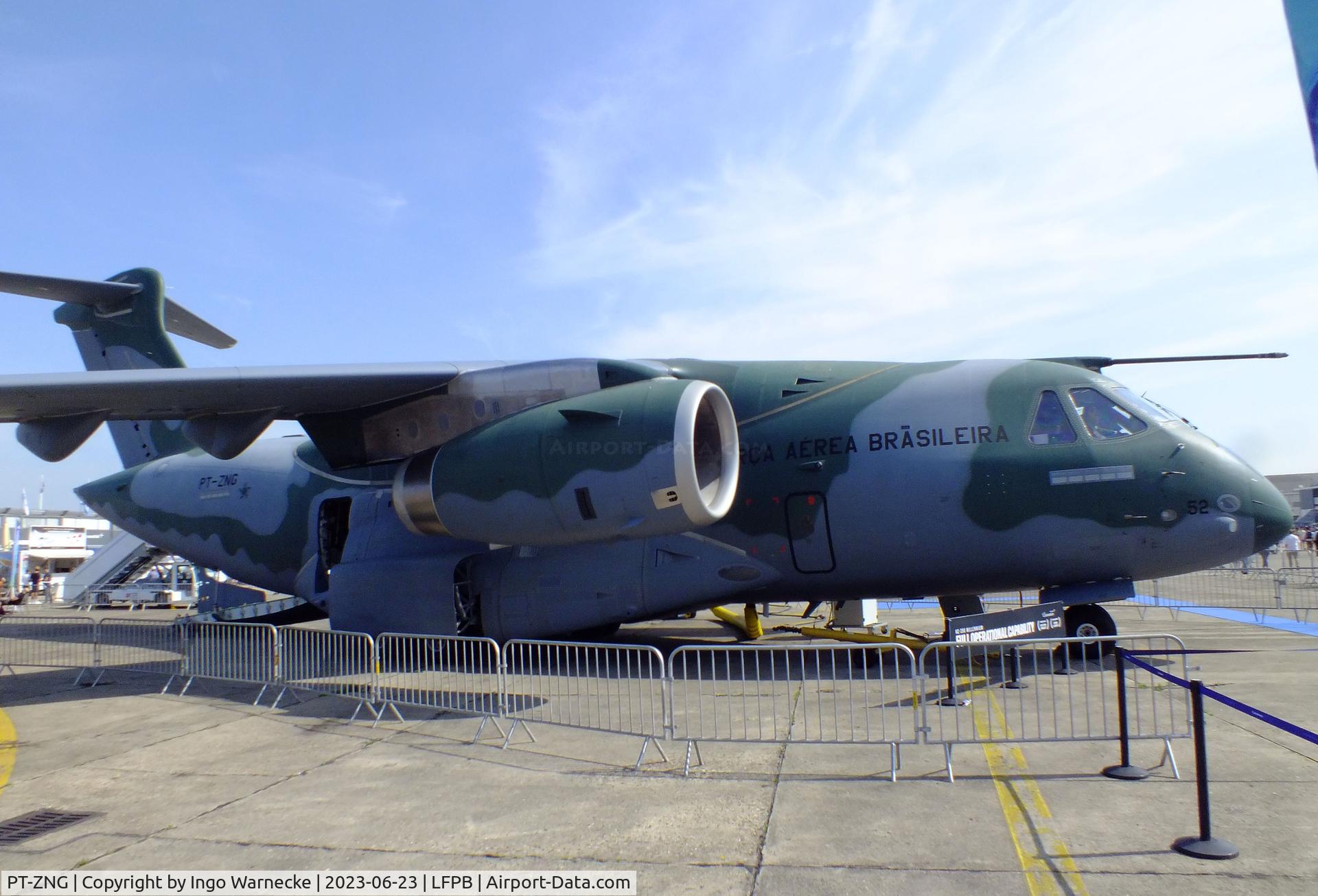PT-ZNG, 2018 Embraer EMB 390 KC C/N 39000003, EMBRAER KC-390 of the Forca Aerea Brazileira at the Aerosalon 2023, Paris