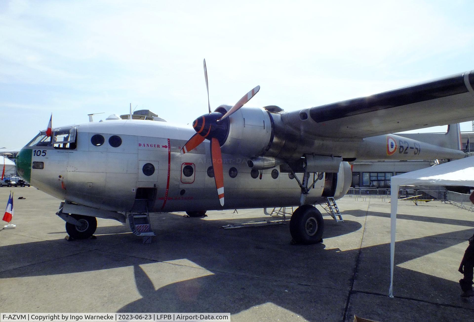 F-AZVM, 1956 Nord N-2501F Noratlas C/N 105, Nord N.2501 Noratlas at the Aerosalon 2023, Paris