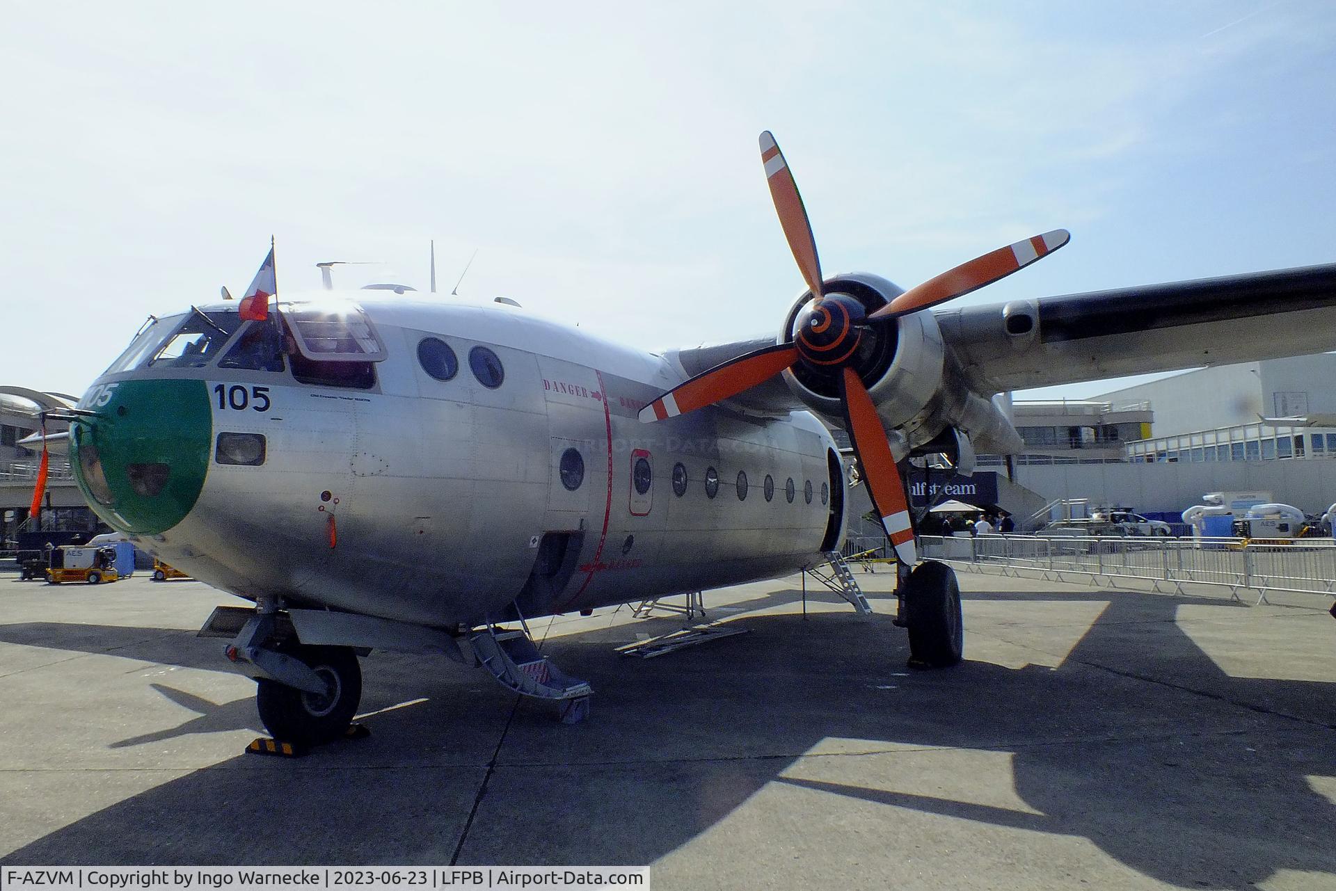 F-AZVM, 1956 Nord N-2501F Noratlas C/N 105, Nord N.2501 Noratlas at the Aerosalon 2023, Paris