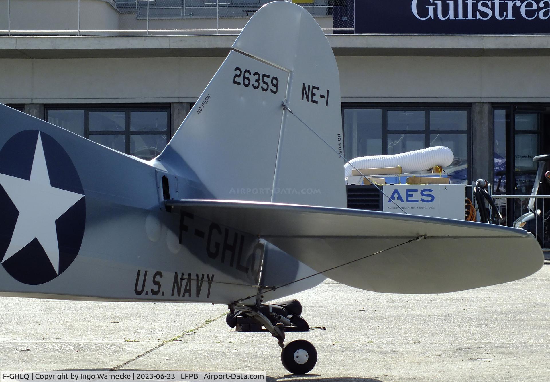 F-GHLQ, Piper J3C-65 Cub Cub C/N 15243, Piper J3C-65 Cub at the Aerosalon 2023, Paris