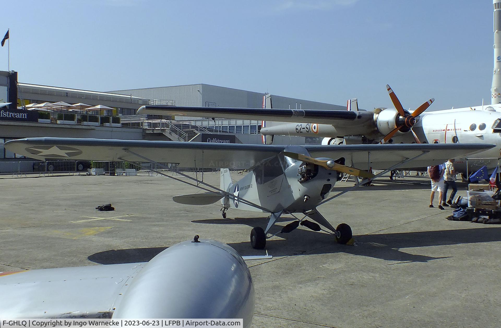 F-GHLQ, Piper J3C-65 Cub Cub C/N 15243, Piper J3C-6 Cub at the Aerosalon 2023, Paris
