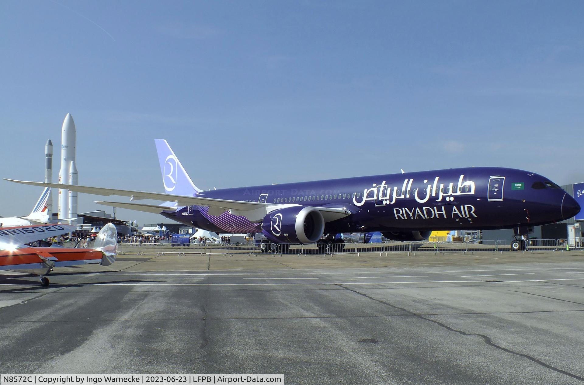 N8572C, 2023 Boeing 787-9 Dreamliner C/N 66877, Boeing 787-9 Dreamliner for Riyadh Air at the Aerosalon 2023, Paris