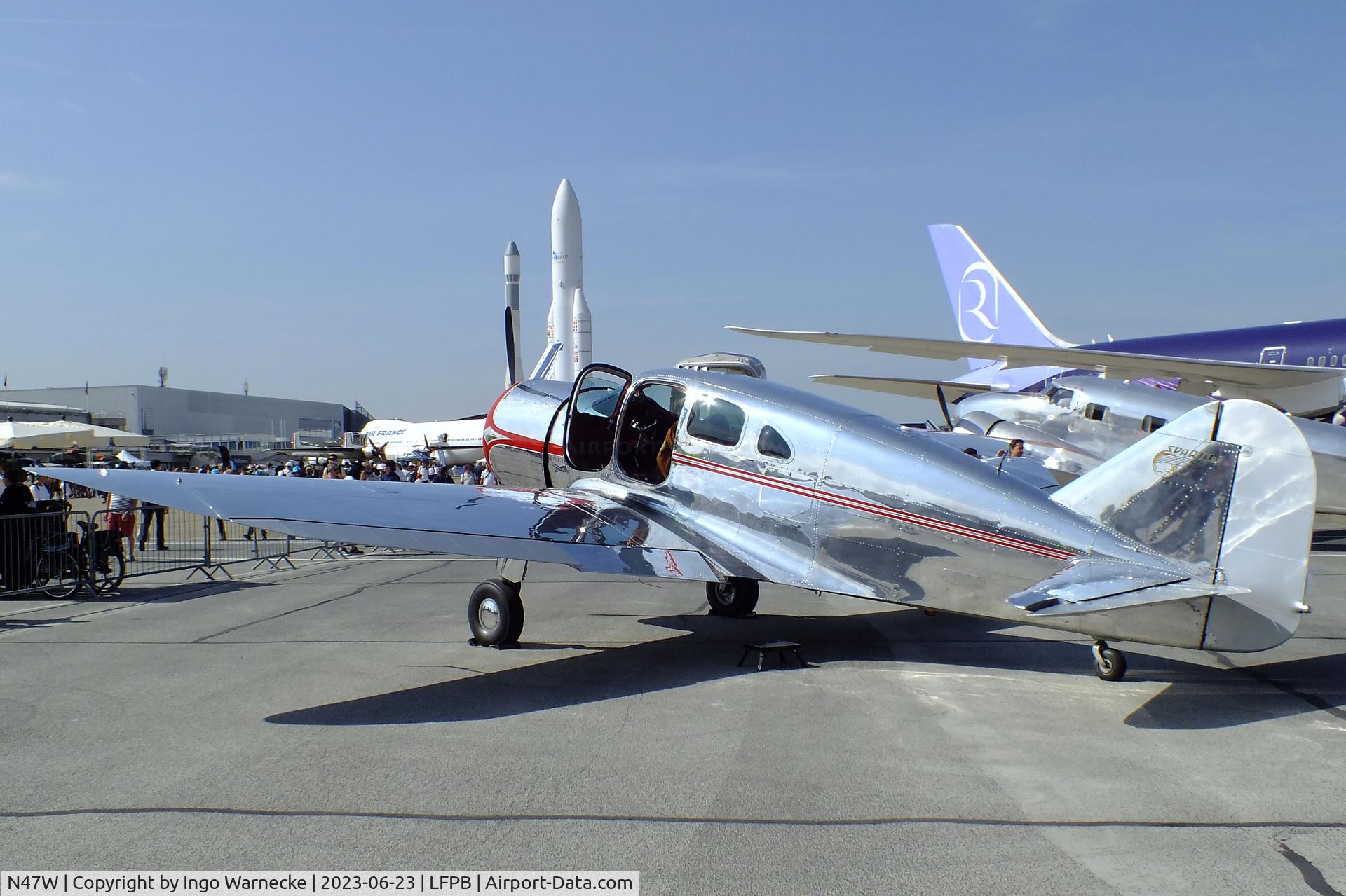 N47W, 1939 Spartan 7W Executive C/N 25, Spartan 7W Executive at the Aerosalon 2023, Paris
