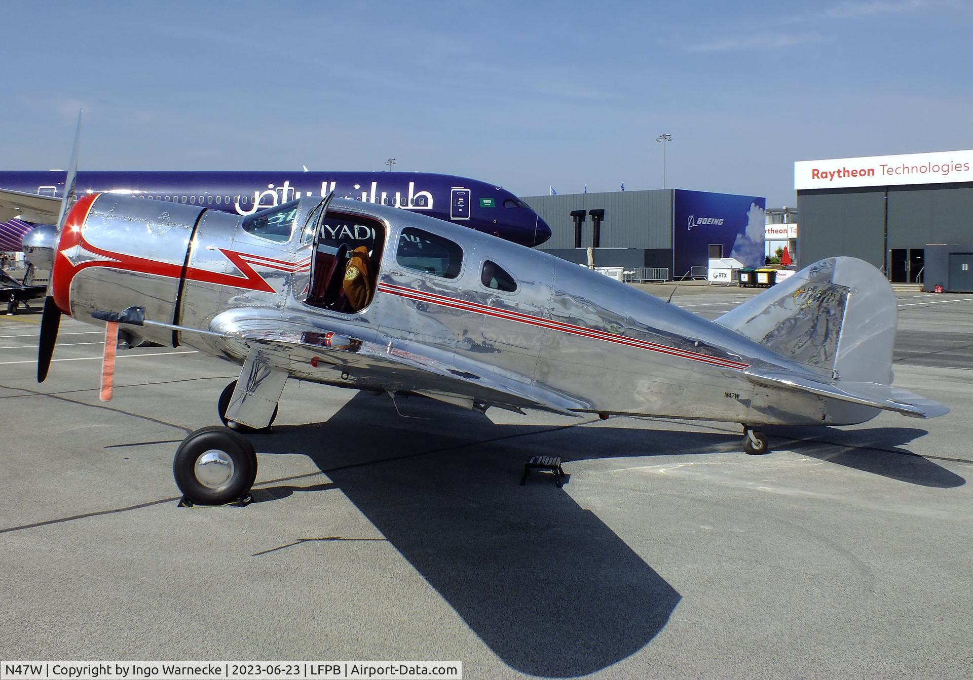 N47W, 1939 Spartan 7W Executive C/N 25, Spartan 7W Executive at the Aerosalon 2023, Paris