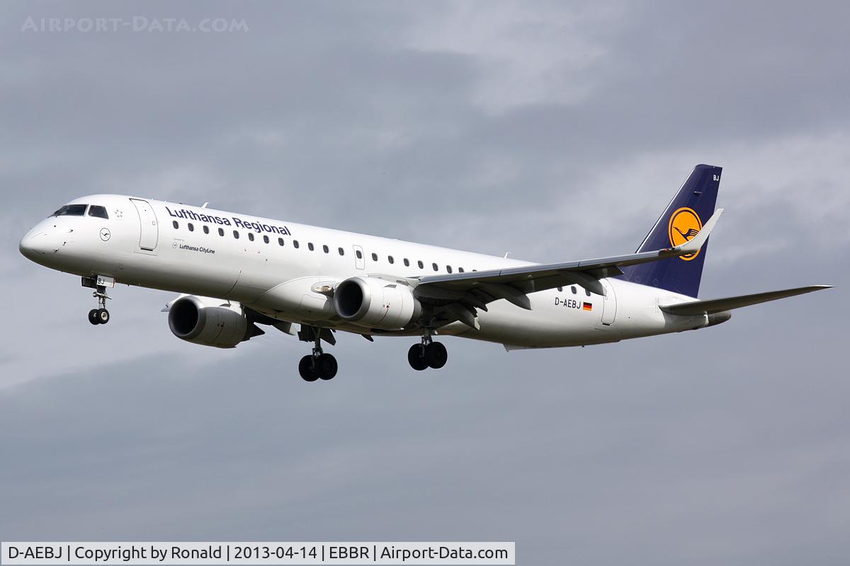D-AEBJ, 2011 Embraer 195LR (ERJ-190-200LR) C/N 19000486, at bru