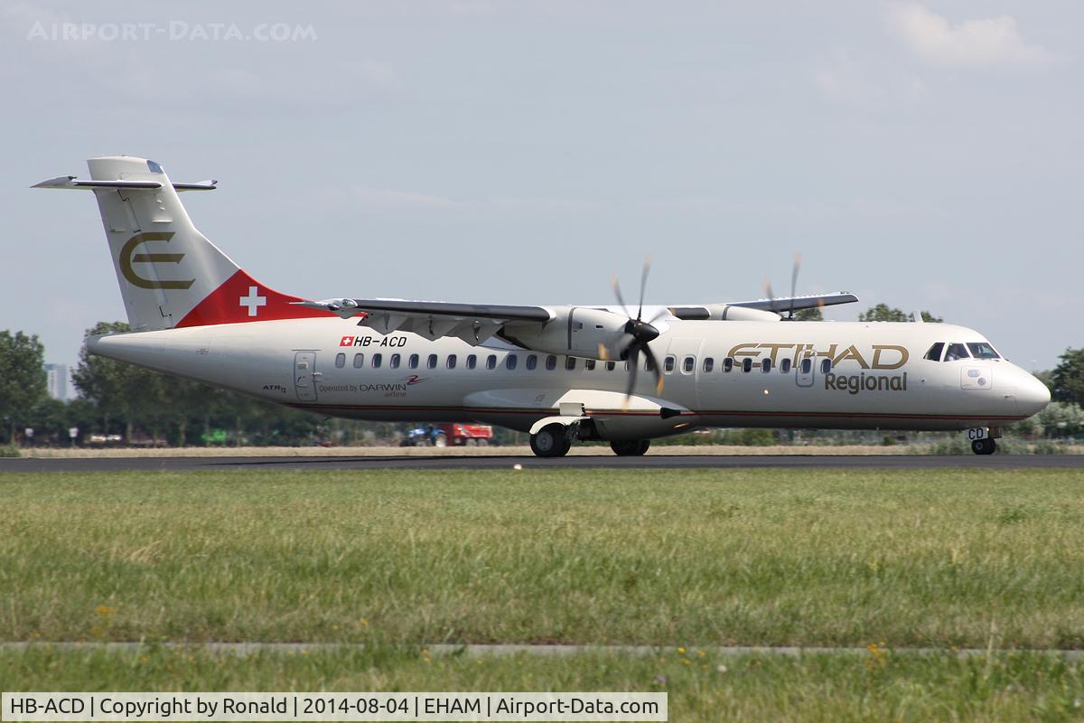 HB-ACD, 2001 ATR 72-212A C/N 668, at spl