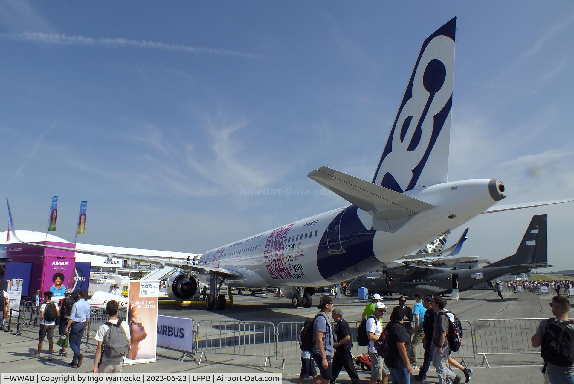 F-WWAB, 2022 Airbus A321-253NY C/N 11080, Airbus A321-253NY XLR NEO at the Aerosalon 2023, Paris